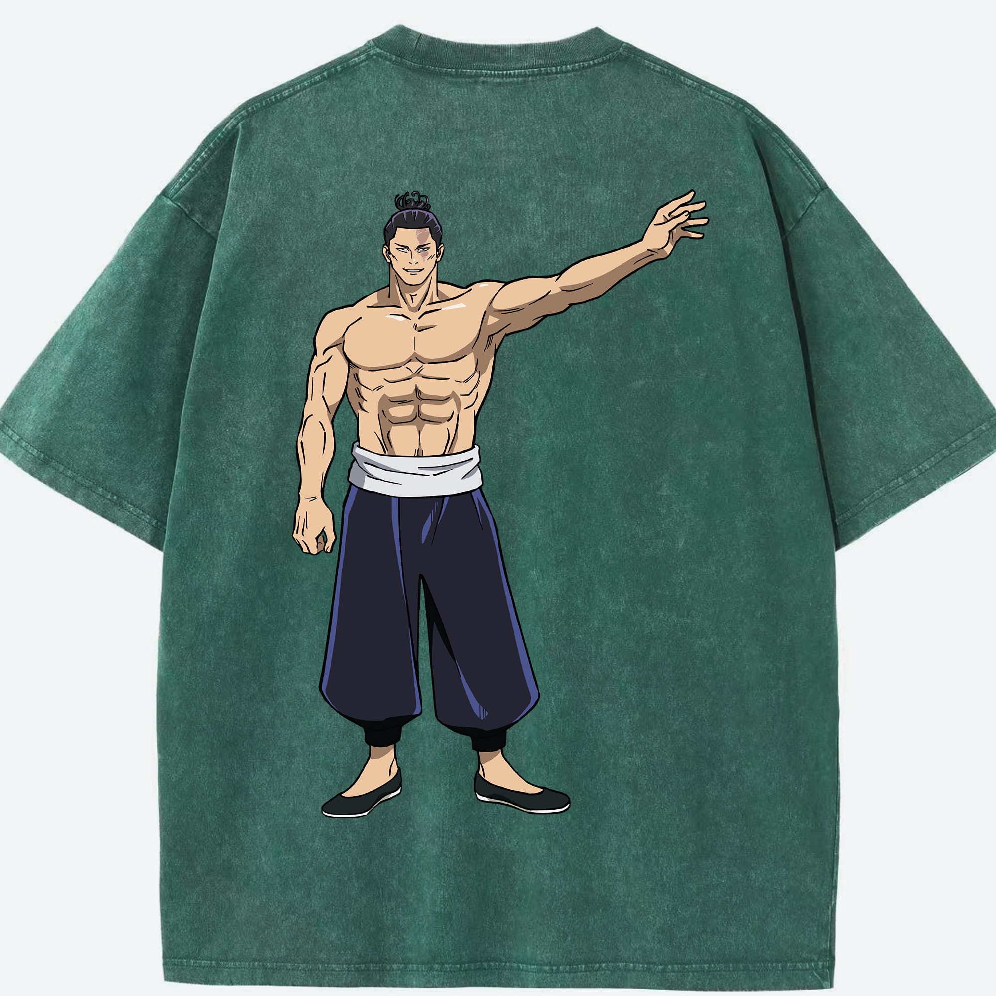 （画像用） 呪術廻戦 Jujutsu Kaisen 綿100% ヴィンテージ風 半袖Tシャツ（背面プリント）